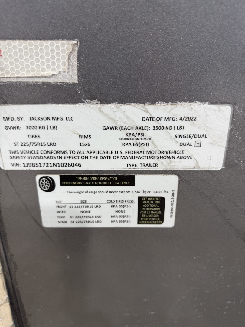 Used 2022 Jackson Jackson 6 pen Stock / Stock Combo Trailer