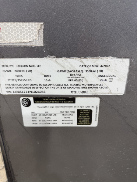 Used 2022 Jackson Jackson 6 pen Stock / Stock Combo Trailer