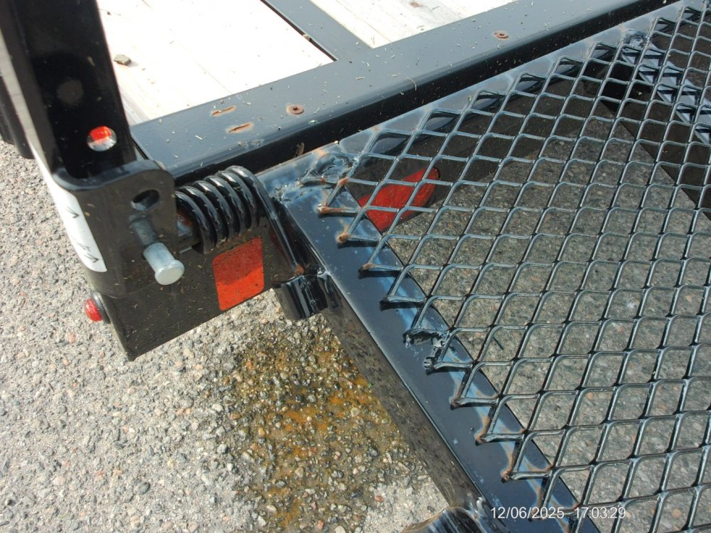 New EXAMPLE / TWO PLACE ATV / QUAD TRAILER, SIDE LOAD RAMPS, 81 wide by 14 ft. long deck. Single Axle, empty weight 1,450 lbs. ID#537100