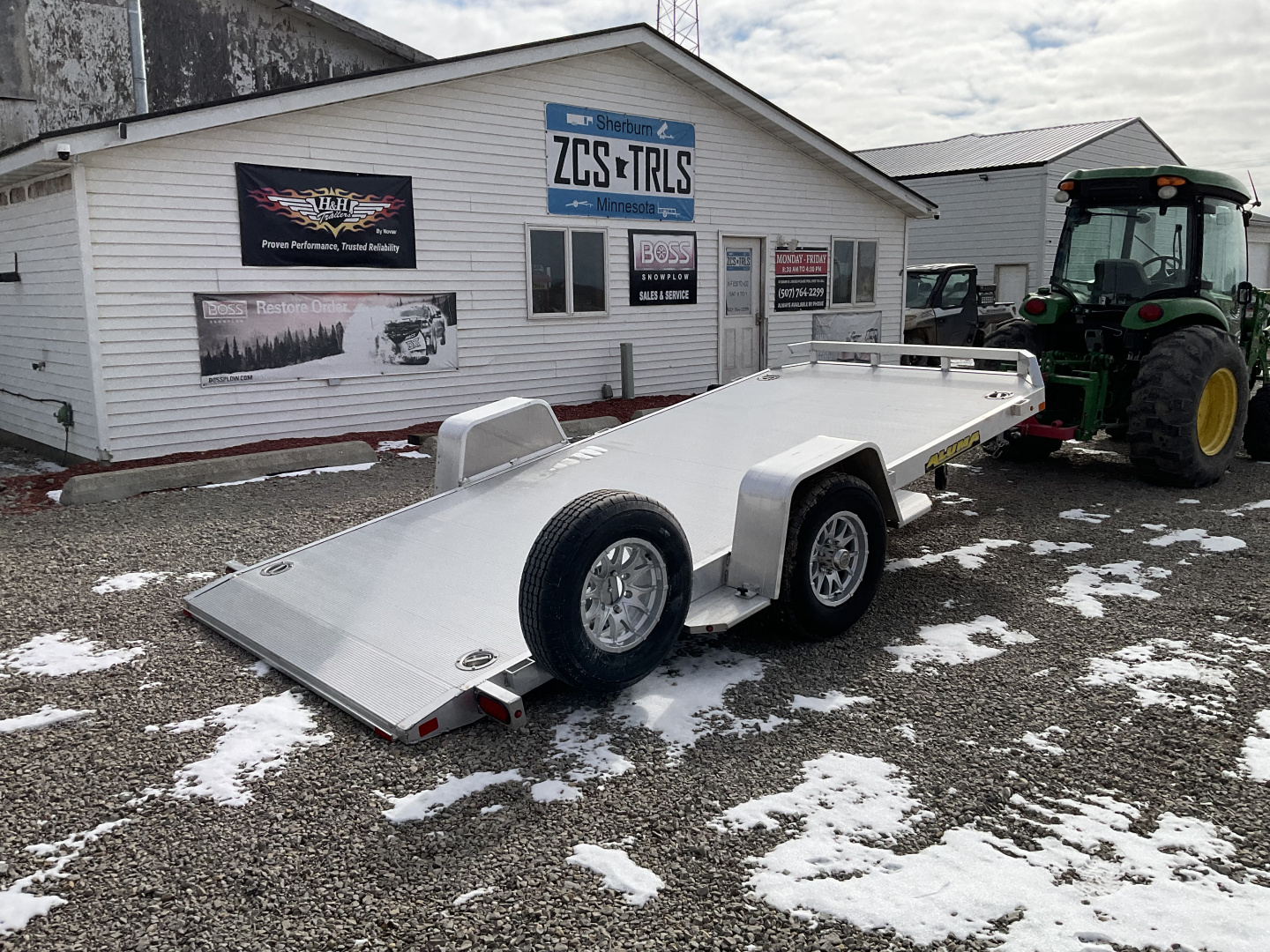 New 2026 Aluma 8214H-TILT Utility Trailer