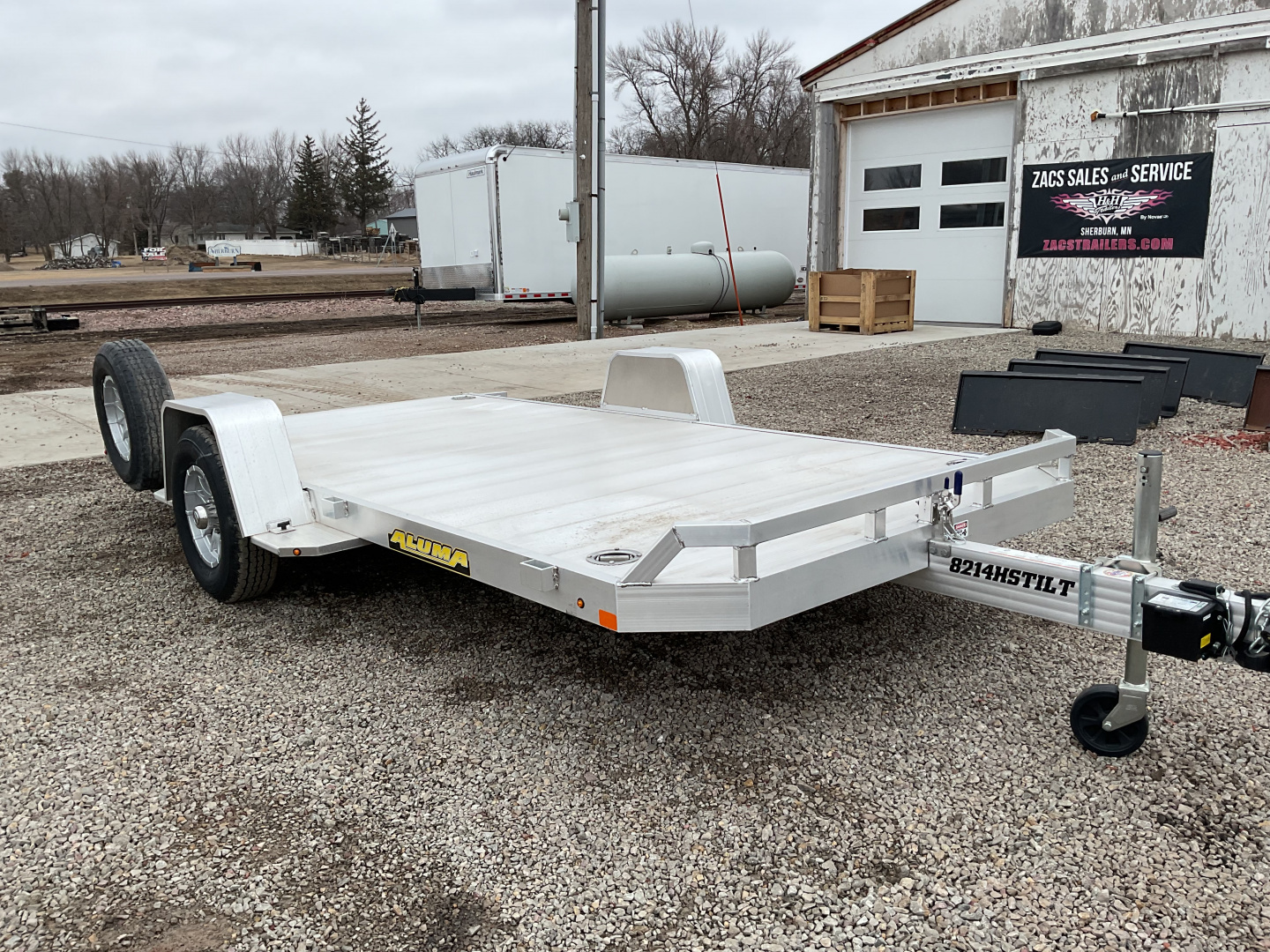 New 2026 Aluma 8214H-TILT Utility Trailer