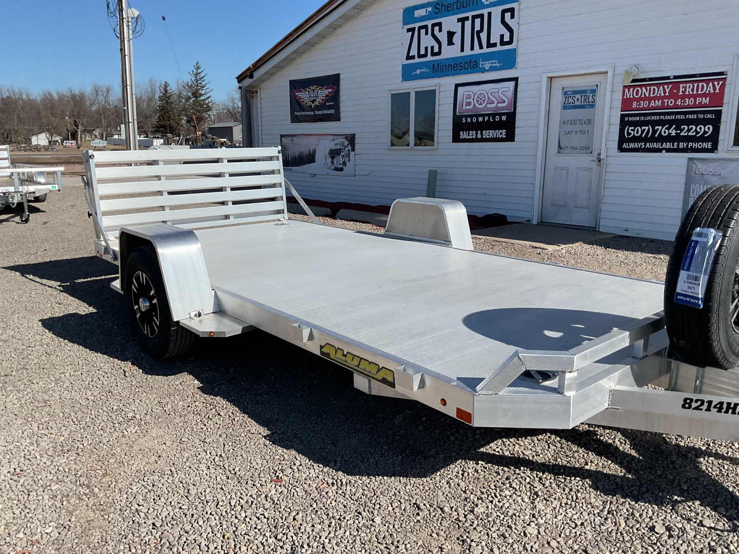 New 2026 Aluma 8214H-BT Utility Trailer