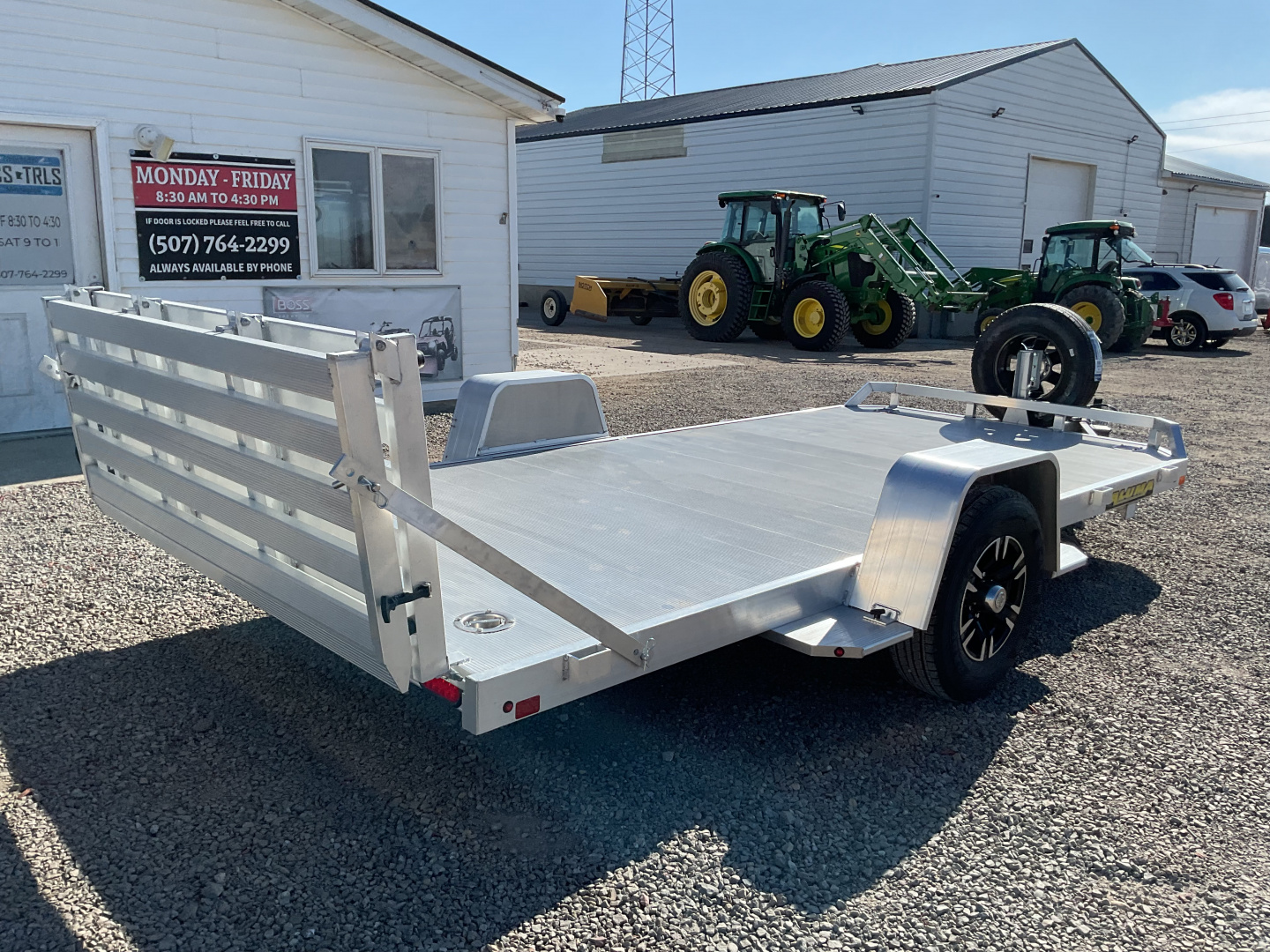 New 2026 Aluma 8214H-BT Utility Trailer