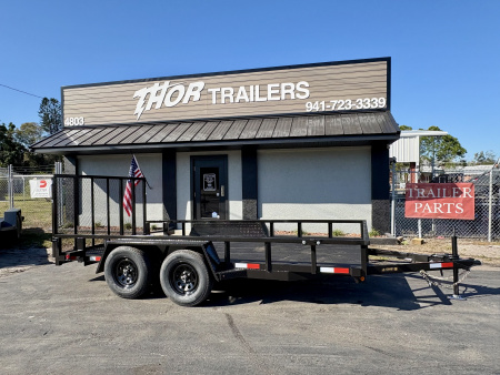 New 2026 Covered Wagon Trailers 7X14 TA 7K COBRA LINED WOOD AND BRAKES Utility Trailer