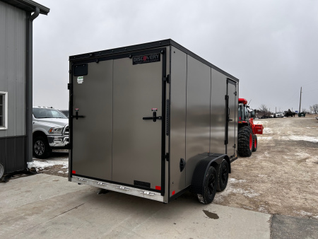 New 2026 Discovery Trailers 7X14 Blackout pack 7' interior ramp door ALUMINUM FRAME Cargo / Enclosed Trailer