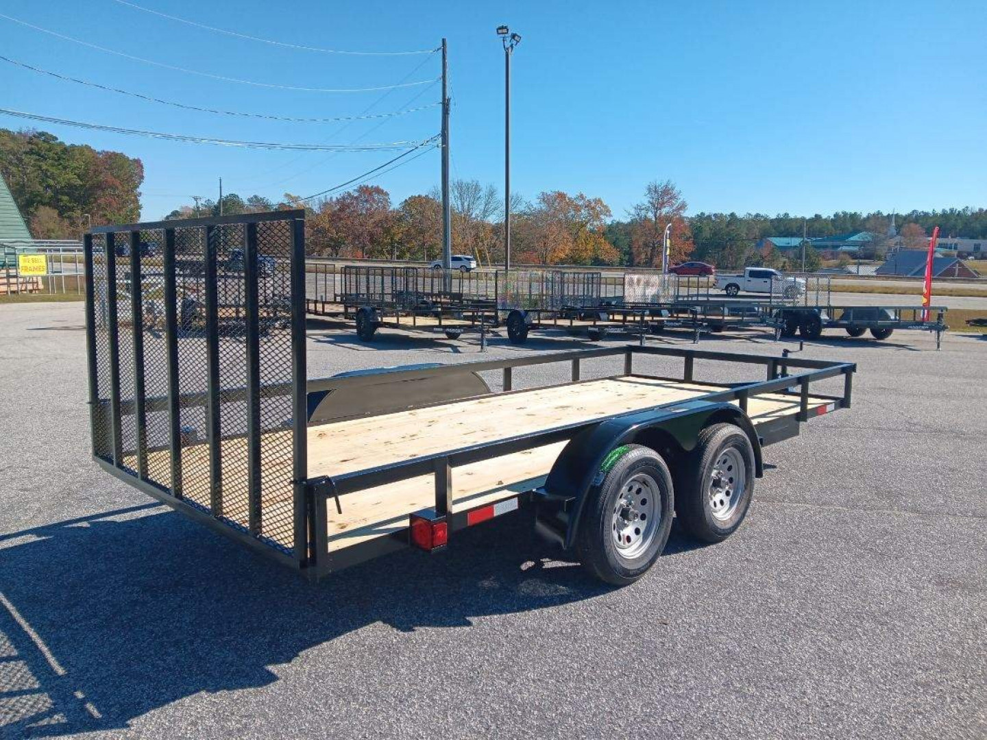 New 2026 7X16 TANDEM AXLE UTILITY TRAILER WITH BRAKES