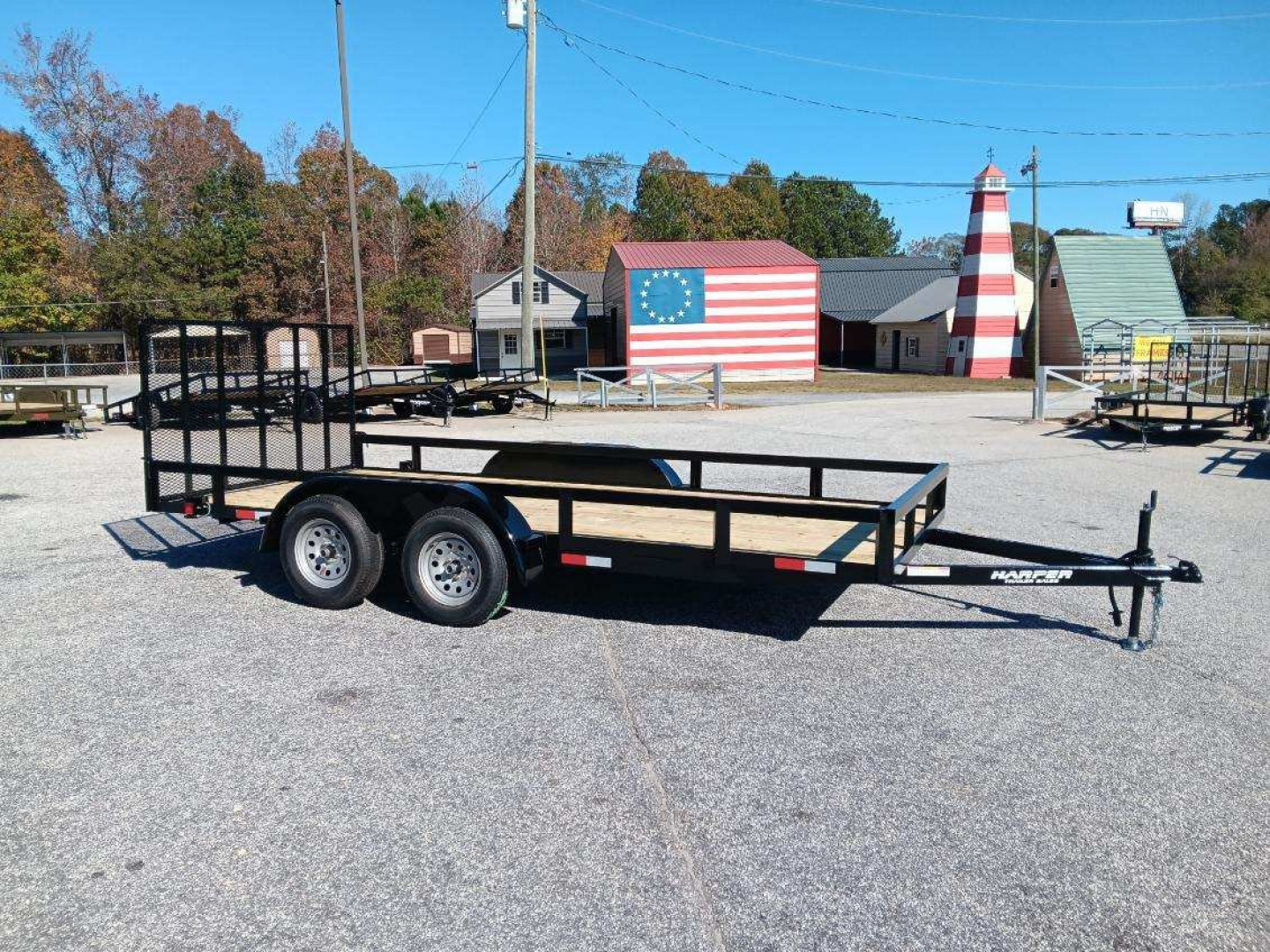 New 2026 7X16 TANDEM AXLE UTILITY TRAILER WITH BRAKES