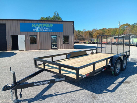 New 2026 7X16 TANDEM AXLE UTILITY TRAILER WITH BRAKES