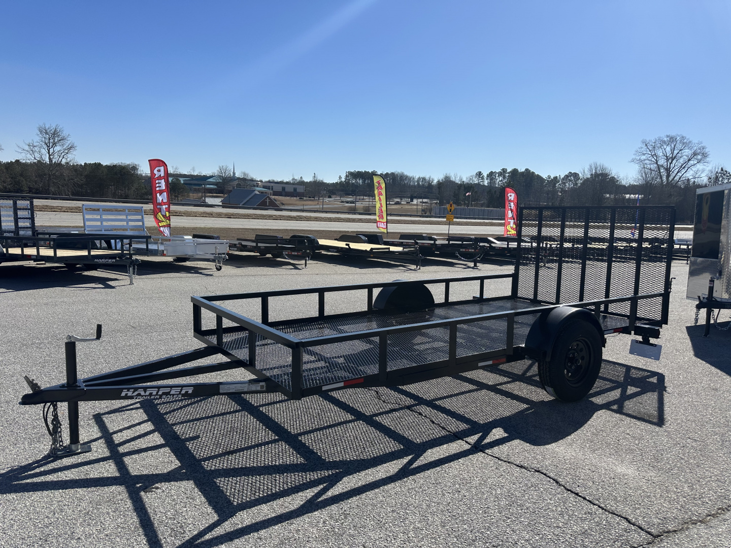 New 2026 6.5X14 SINGLE AXLE UTILITY TRAILER WITH MESH FLOOR