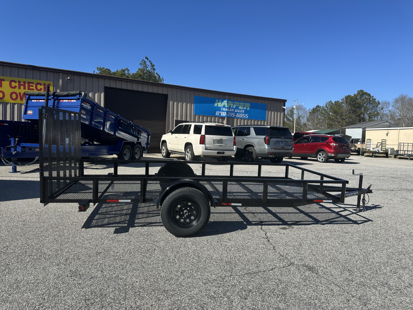 New 2026 6.5X14 SINGLE AXLE UTILITY TRAILER WITH MESH FLOOR