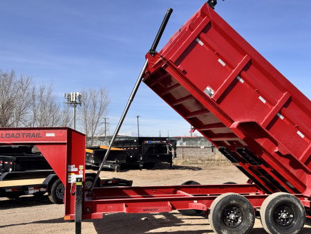New 2026 Load Trail 7-14-4H Telescopic Gooseneck Dump W/ Hydraulic Jacks 7K Axles