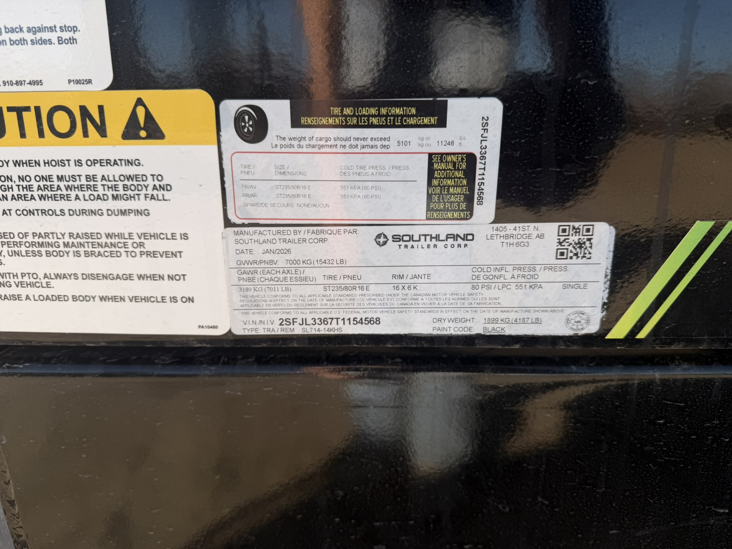 New 2026 Southland Trailers 7-14-4H Dump 7K Axles