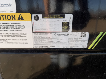 New 2026 Southland Trailers 7-14-4H Dump 7K Axles