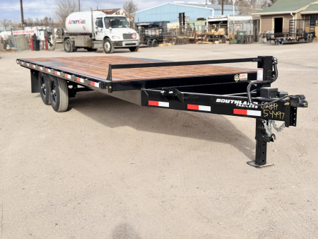 New 2026 Southland Trailers 8.5-20 Deckover Equipment Hauler W/ Aluminum Ramps 14K GVWR