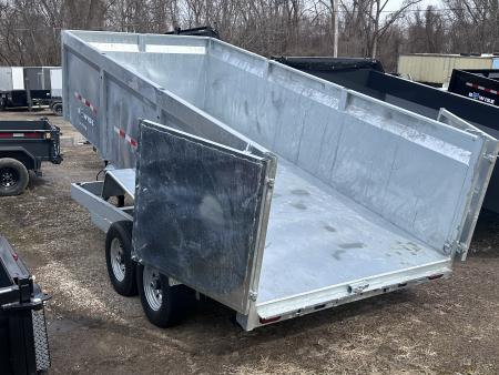 New 2026 BWISE DT 7x16 High Side 14k Dump Dump Trailer Galvanized