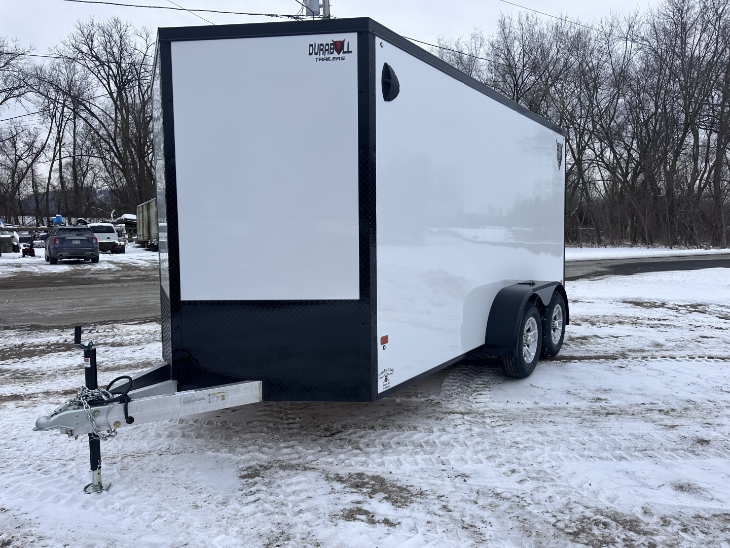 New 2026 Durabull 7x14 aluminum enclosed trailer Black-Out