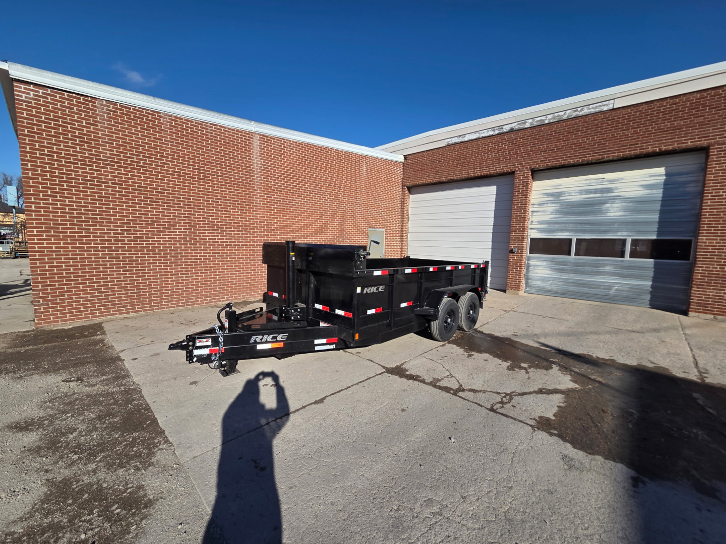New 2026 Rice Trailers 14HD TELESCOPING Dump Trailer 7 GAUGE