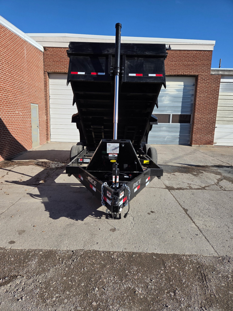 New 2026 Rice Trailers 14HD TELESCOPING Dump Trailer 7 GAUGE