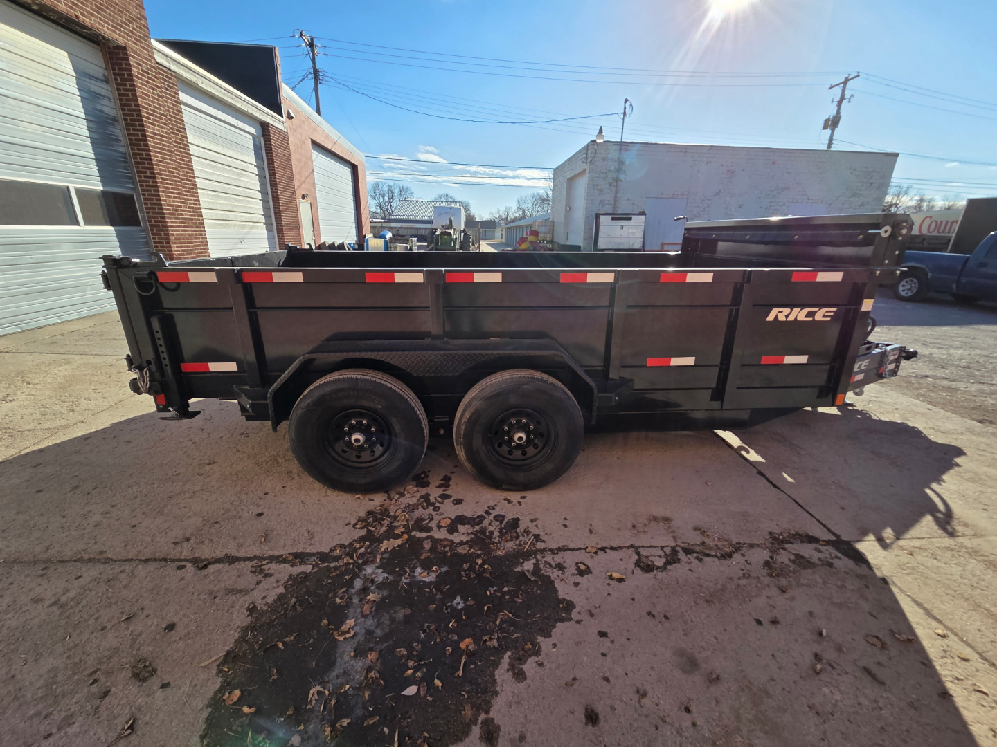 New 2026 Rice Trailers 14HD TELESCOPING Dump Trailer 7 GAUGE