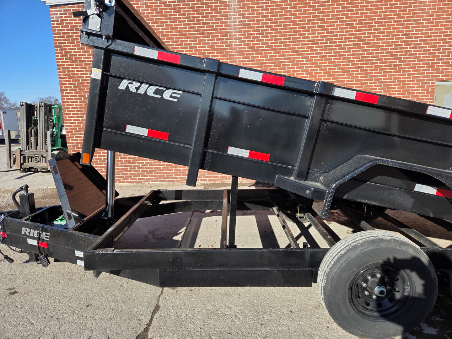 New 2026 Rice Trailers 14HD TELESCOPING Dump Trailer 7 GAUGE