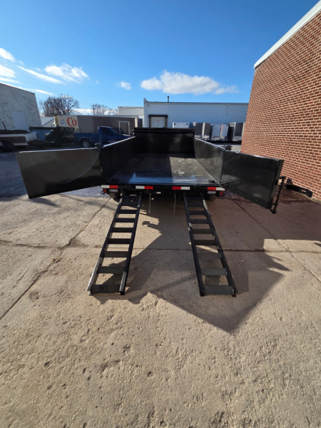 New 2026 Rice Trailers 14HD TELESCOPING Dump Trailer 7 GAUGE