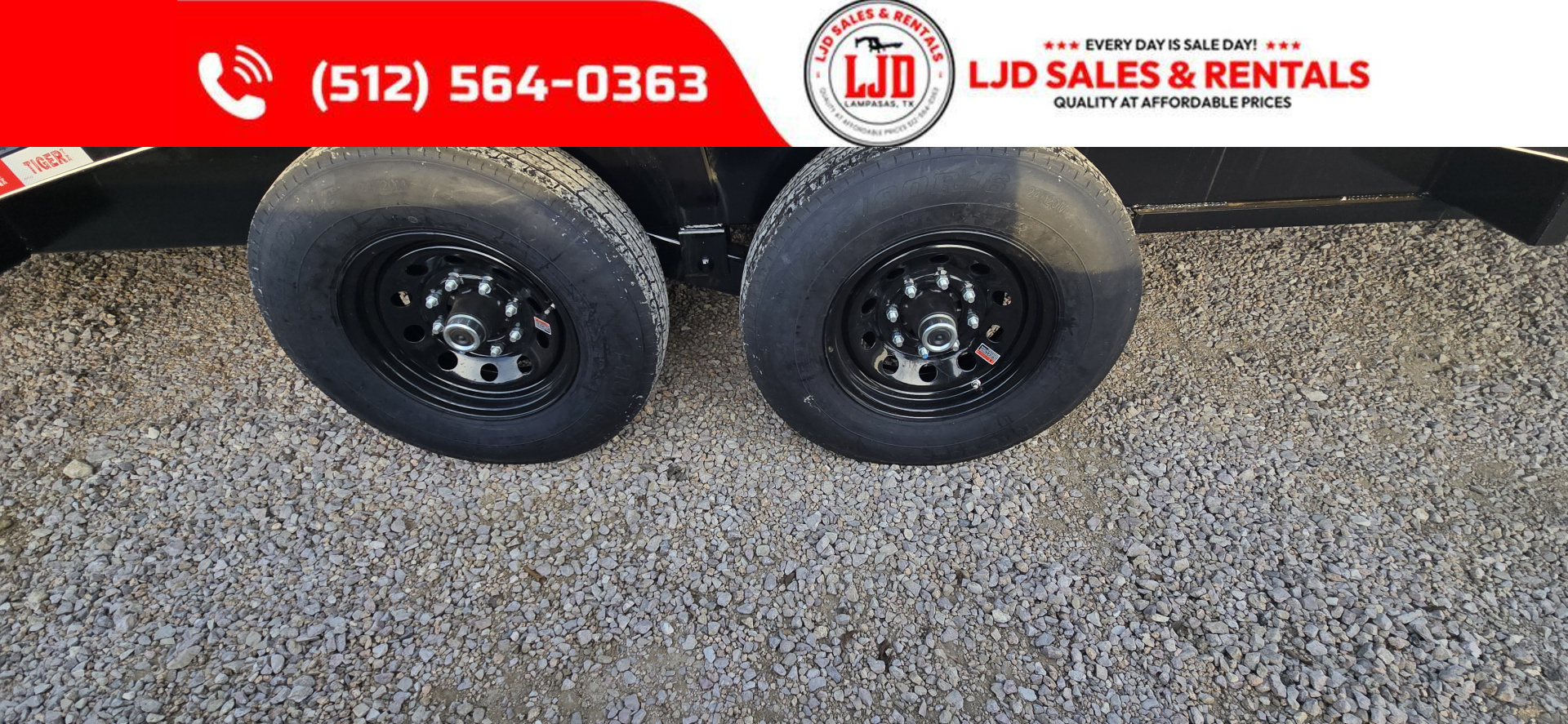 New 2026 Tiger - Gooseneck Drive Over Fender Trailer 102" X 24'