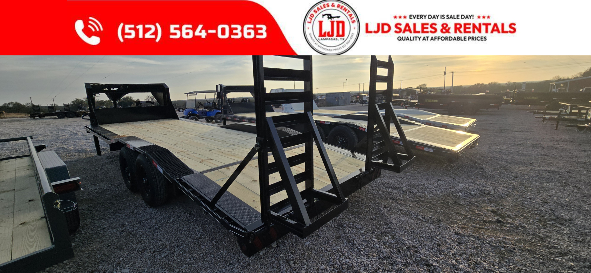 New 2026 Tiger - Gooseneck Drive Over Fender Trailer 102" X 24'