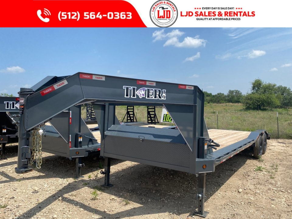 New 2026 Tiger - Gooseneck 102" X 26' Equipment Trailer