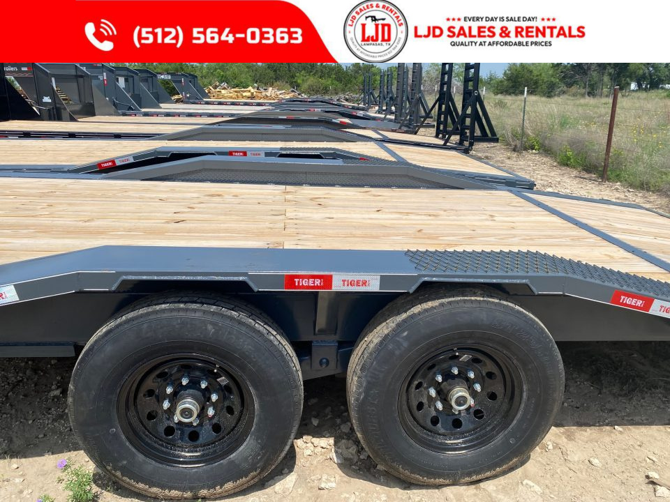 New 2026 Tiger - Gooseneck Drive Over Fender Trailer 102" X 24'