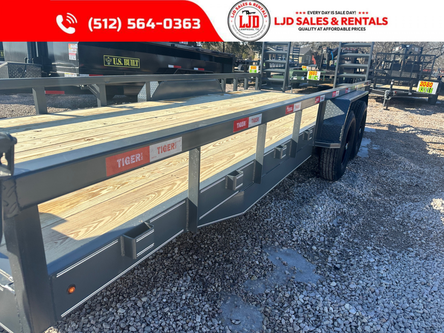 New 2026 Tiger 83" x 20' - HD Pipetop Trailer