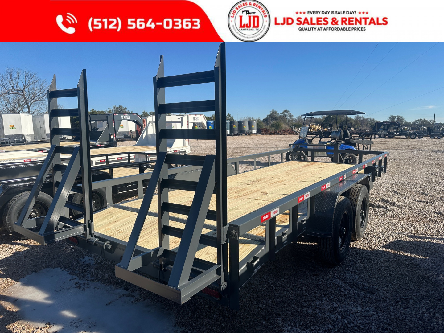 New 2026 Tiger 83" x 20' - HD Pipetop Trailer