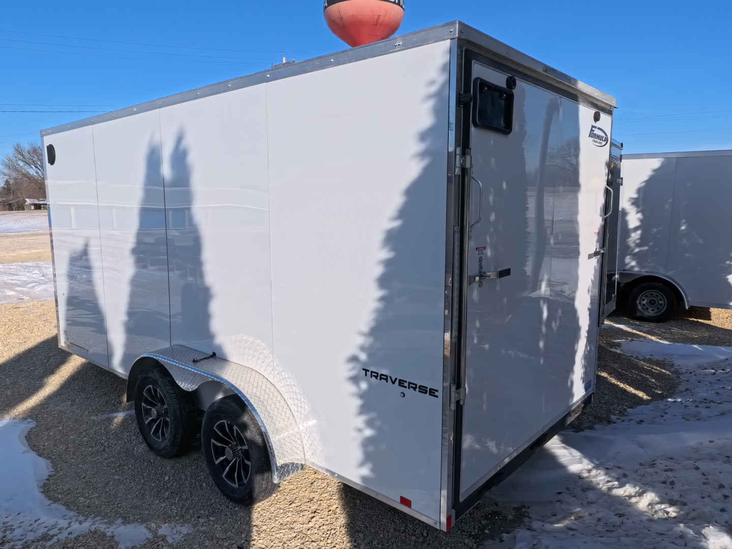 New 2026 Formula Trailers 7 x 16 x 7 Traverse Flat Top V-Nose Cargo / Enclosed Trailer with 7K GVWR
