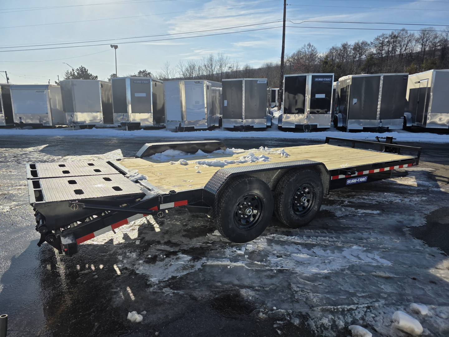 New 2026 Sure-Trac 7X17+3 14K MEGA RAMPS Equipment Trailer