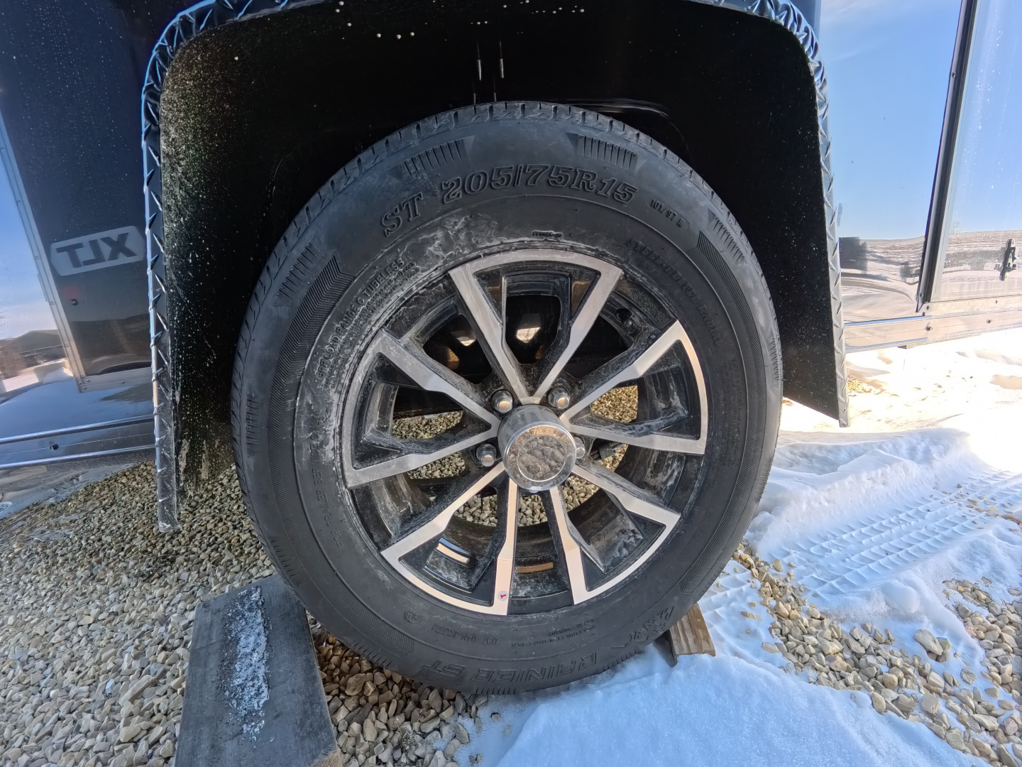 New 2026 Formula 6 x 12 x 6.5 Traverse Flat Top V-Nose with 2,990 lb. GVWR - Black with Black Trim