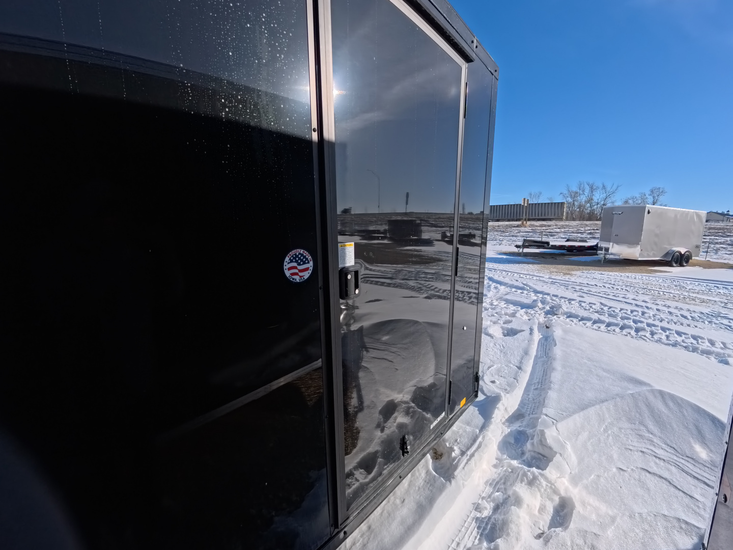 New 2026 Formula 6 x 12 x 6.5 Traverse Flat Top V-Nose with 2,990 lb. GVWR - Black with Black Trim