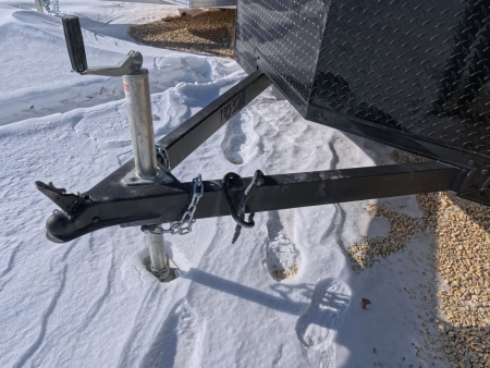 New 2026 Formula 6 x 12 x 6.5 Traverse Flat Top V-Nose with 2,990 lb. GVWR - Black with Black Trim