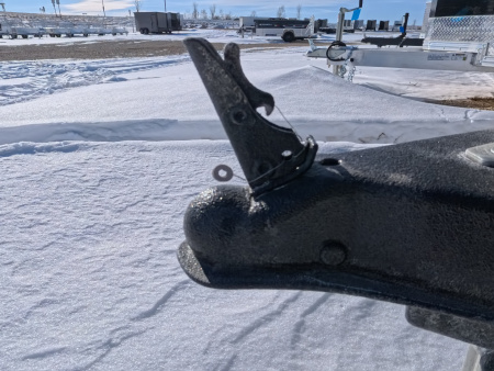 New 2026 Formula 6 x 12 x 6.5 Traverse Flat Top V-Nose with 2,990 lb. GVWR - Black with Black Trim