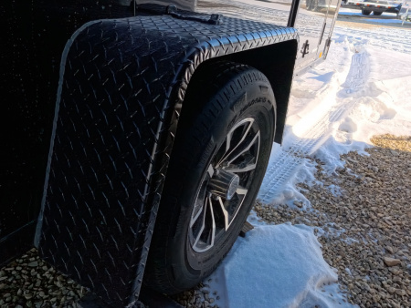 New 2026 Formula 6 x 12 x 6.5 Traverse Flat Top V-Nose with 2,990 lb. GVWR - Black with Black Trim