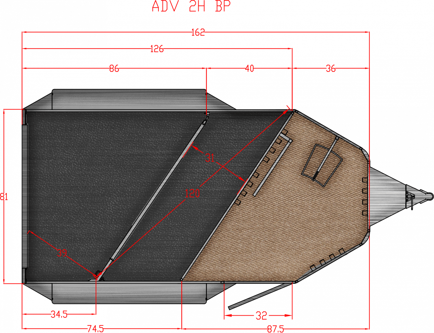 New 2026 Trails West ADVENTURE II 2H Horse Trailer