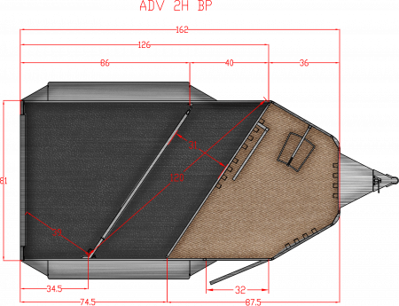 New 2026 Trails West ADVENTURE II 2H Horse Trailer