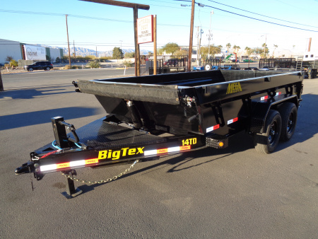 New 2026 Big Tex Trailers * 14TD-14 * 14Ft Heavy Duty Telescopic 15.4k Dump Trailer
