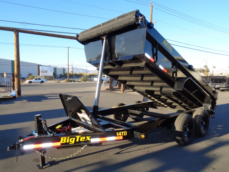 New 2026 Big Tex Trailers * 14TD-14 * 14Ft Heavy Duty Telescopic 15.4k Dump Trailer