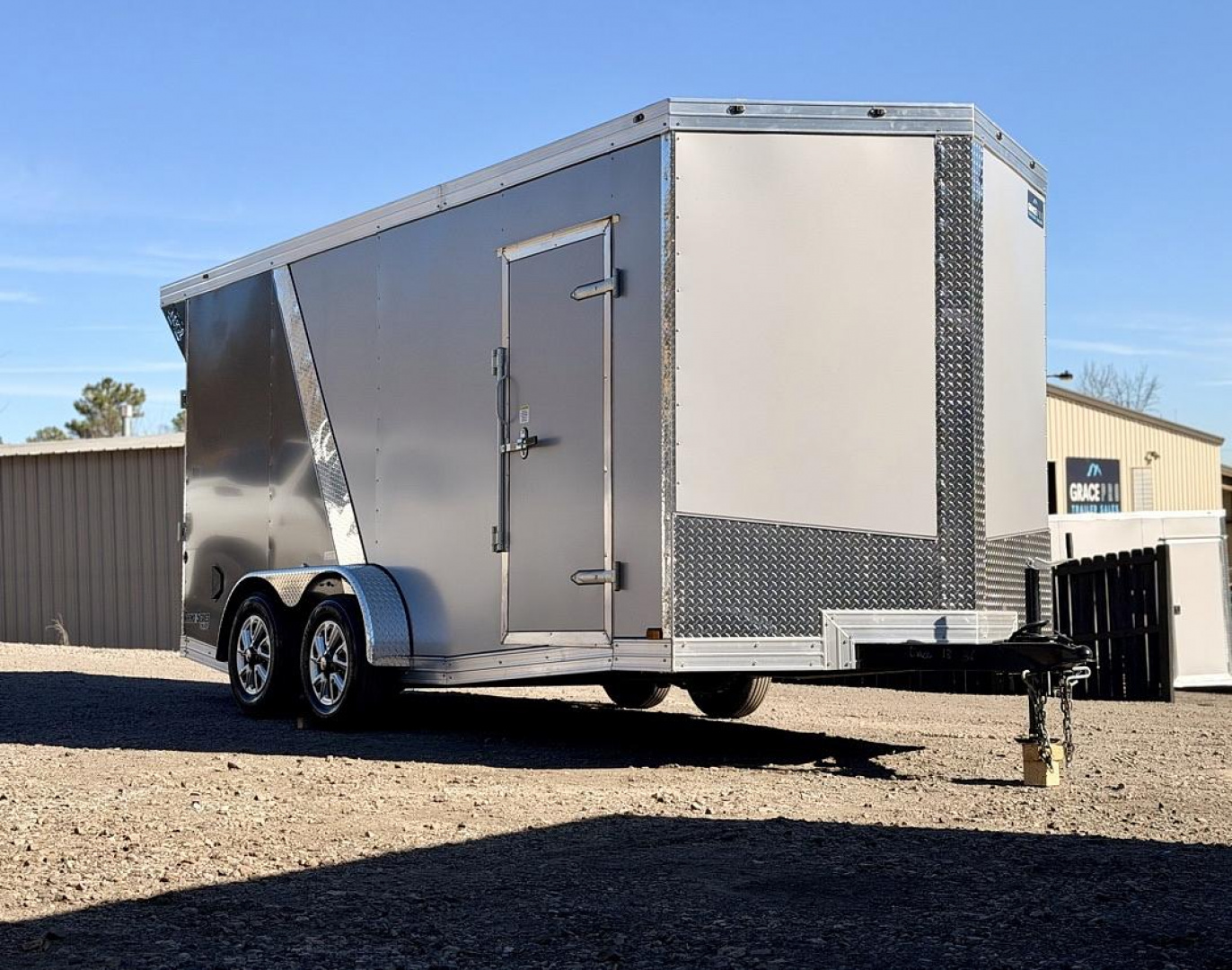 New 2026 GRACE PRO 7X16FT ENCLOSED TRAILER 7FT INTERIOR TANDEM 3500LB AXLES