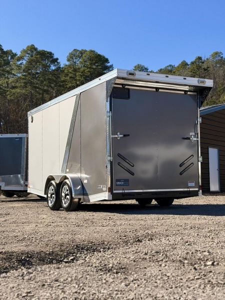 New 2026 GRACE PRO 7X16FT ENCLOSED TRAILER 7FT INTERIOR TANDEM 3500LB AXLES