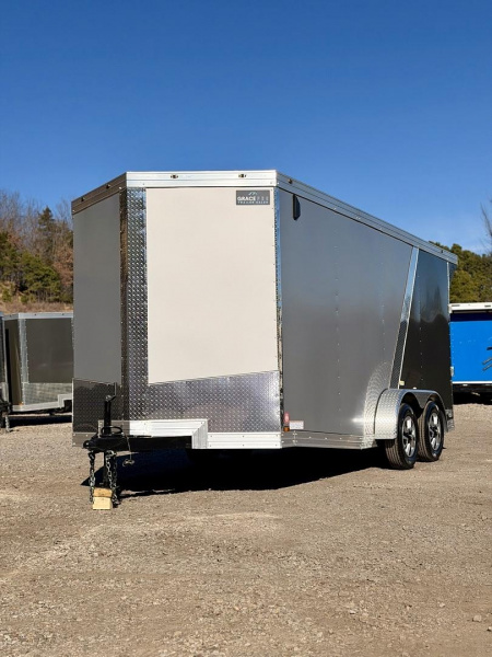 New 2026 GRACE PRO 7X16FT ENCLOSED TRAILER 7FT INTERIOR TANDEM 3500LB AXLES