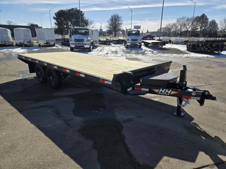 New 2026 H&H Trailers 102x18 Standard Duty Bumper Pull Deckover Trailer 14K Equipment Trailer