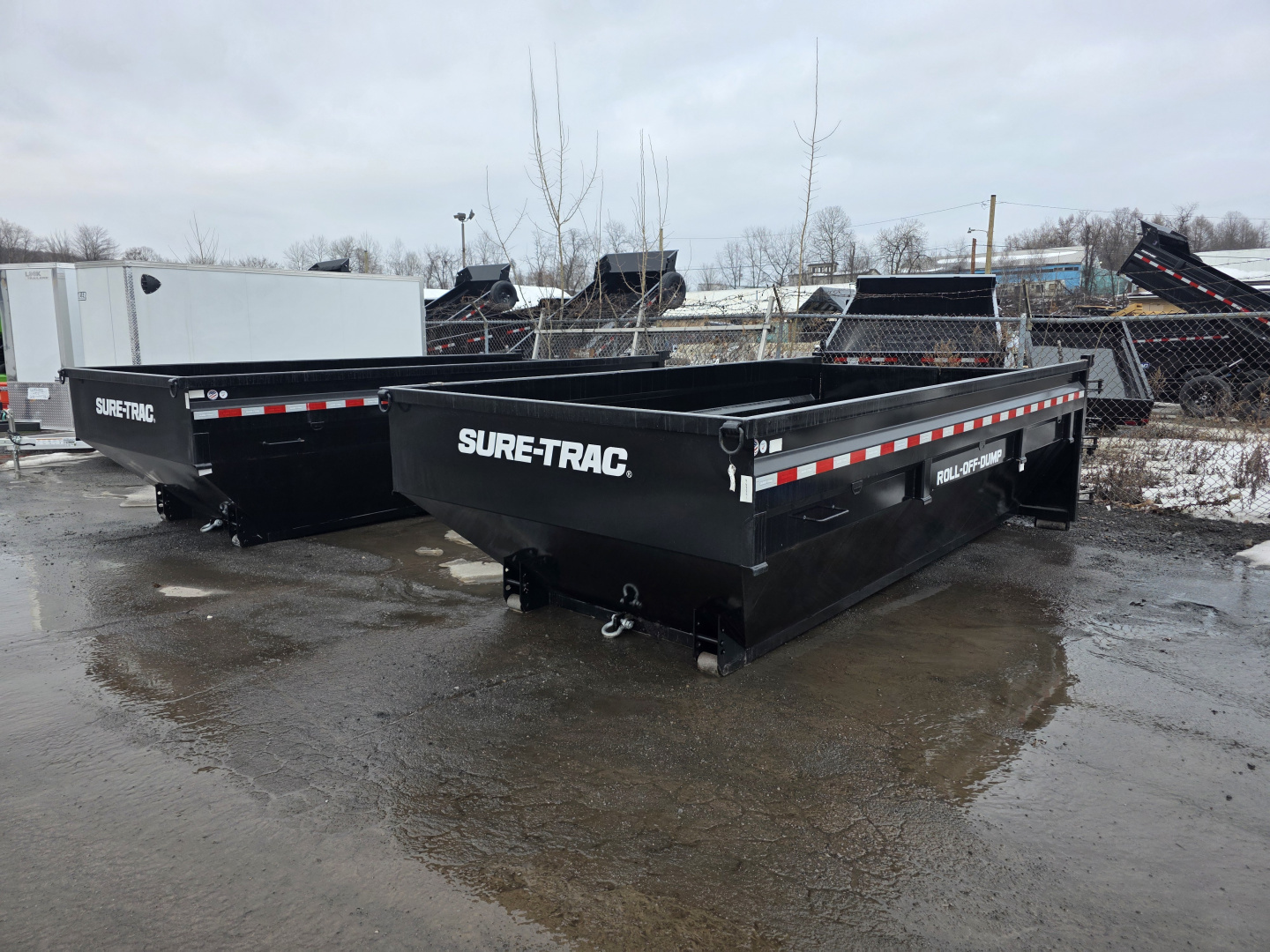 New 2026 Sure-Trac 16' GOOSENECK ROLL OFF TRAILER - 1 CAN Roll Off