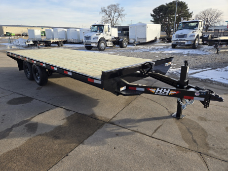 New 2026 H&H Trailers 102x20 Standard Duty Bumper Pull Deckover Trailer 14K Equipment Trailer