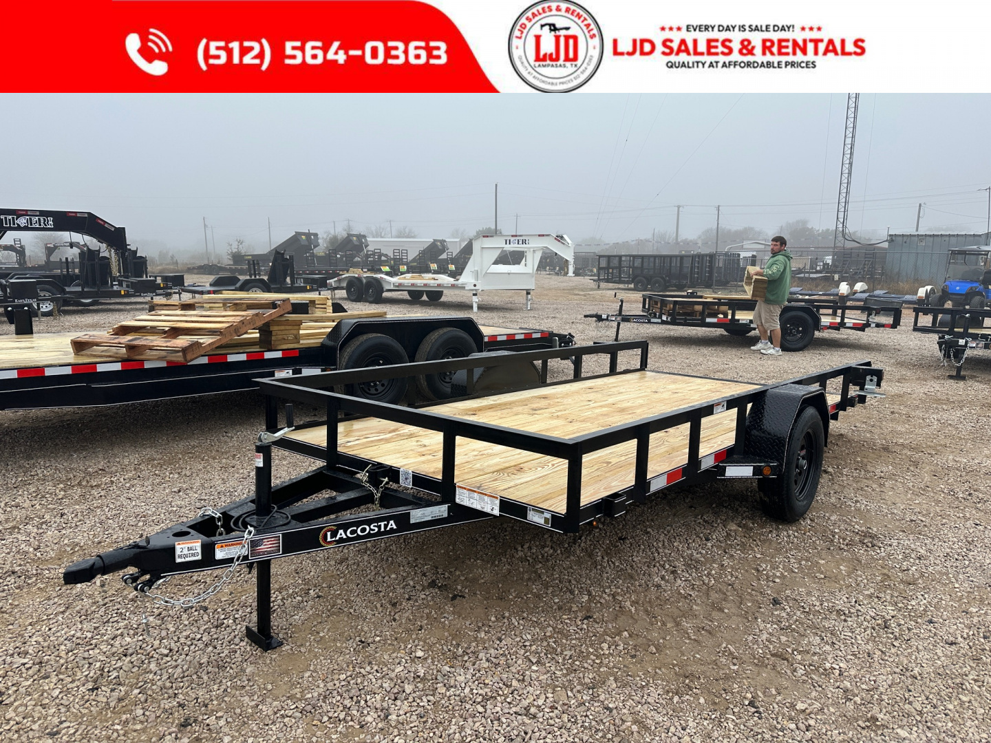 New 2026 Lacosta - 77 x 14 - Utility Trailer