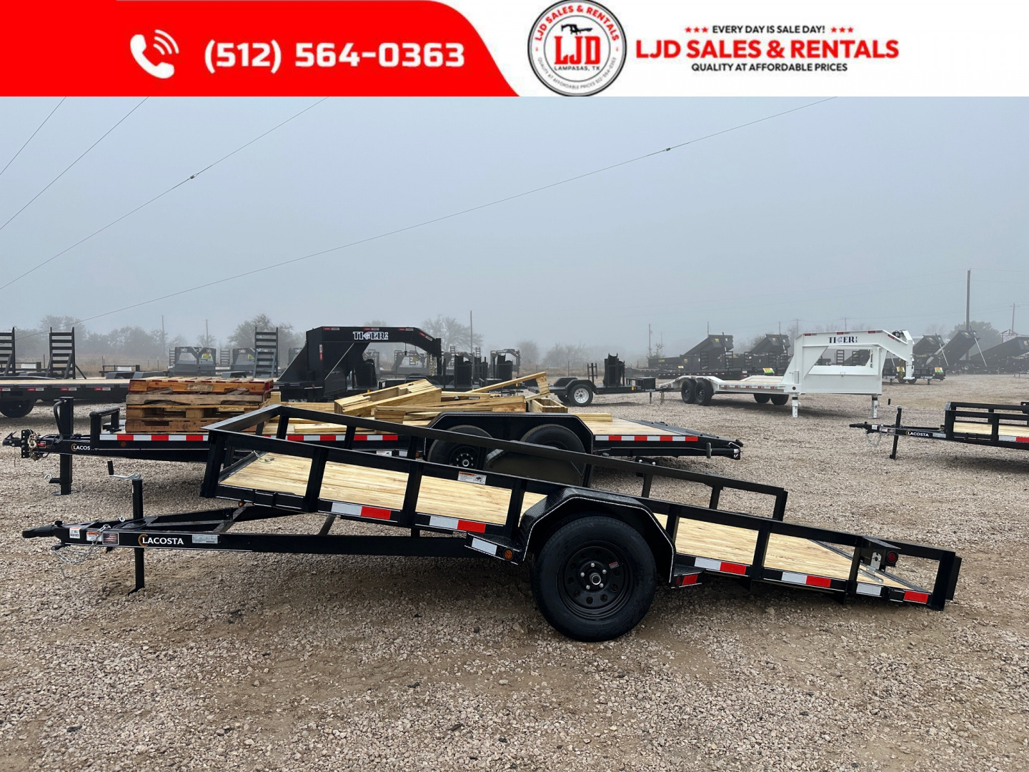 New 2026 Lacosta - 77 x 14 - Utility Trailer